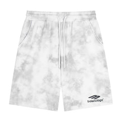 Balenciaga Logo Printed Knit Shorts
