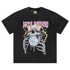 Gallery Dept Skull Pattern Printed T-Shirt