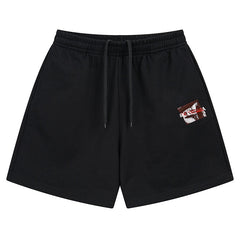 Balenciaga Logo Printed Knit Shorts