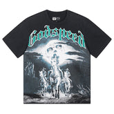 Godspeed Logo Pattern Printed T-Shirts #1038