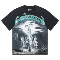 Godspeed Logo Pattern Printed T-Shirts #1038