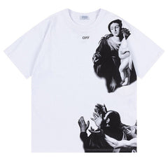 Off White Blurred Mary Skater T-Shirt