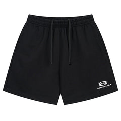 Balenciaga Logo Printed Knit Shorts