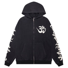 Hellstar OHM Yoga Zip Up Hoodie