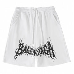Balenciaga Logo Printed Knit Shorts