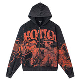 MIXED EMOTION Acid Wash “Deserted” Hoodie