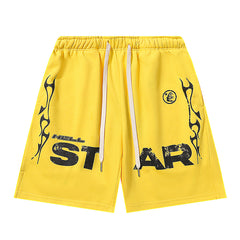 Hellstar Studios Records Star Shorts Yellow