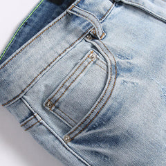 Amiri Logo Denim Shorts #2007