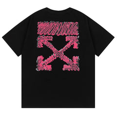 Off White Arrow Pattern Printed T-Shirt
