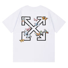 Off White Arrow Pattern Printed T-Shirt