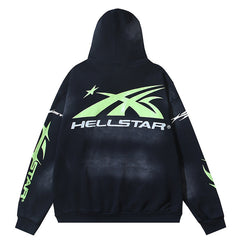Hellstar Meteor Pattern Sport Hoodie