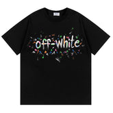 Off White Arrow Pattern Printed T-Shirt