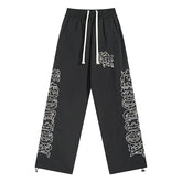 MIXED EMOTION “ME” rhinestone Nylon Pants