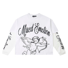 MIXED EMOTION “Blur” Thermal Long Sleeve Tee