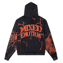 MIXED EMOTION Acid Wash “Deserted” Hoodie