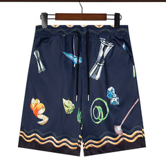 Casablanca Multi Color Printed Short #324