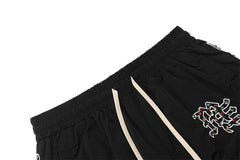 MIXED EMOTION “ME” Rhinestone Shorts