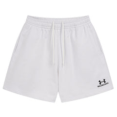 Balenciaga Logo Embroidered Knit Shorts