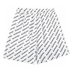 Balenciaga Logo Printed Knit Shorts