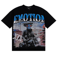 MIXED EMOTION Rhinestone Racer Tee