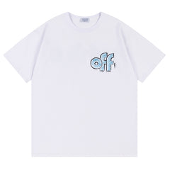 Off White Logo Pattern Printed T-Shirt