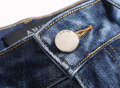 Amiri Logo Denim Shorts #2019