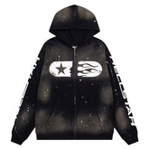 Hellstar Studios Logo Printed Zip Hoodie