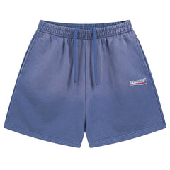 Balenciaga Logo Printed Knit Shorts