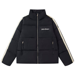 Palm Angels Logo Letter Printed Cotton Jacket.
