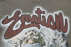 MIXED EMOTION “Rhinestone” Cropped Tee