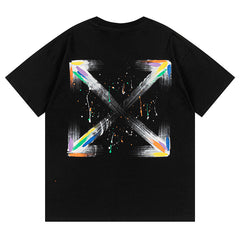Off White Arrow Pattern Printed T-Shirt
