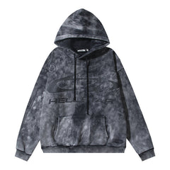 Hellstar Meteor Pattern Printed Hoodie