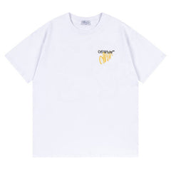 Off White Arrow Pattern Printed T-Shirt