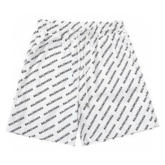 Balenciaga Logo Printed Knit Shorts