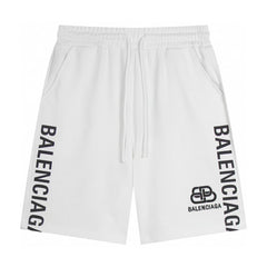 Balenciaga Logo Printed Knit Shorts