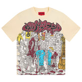 Godspeed Skeletons Pattern Printed T-Shirts #3036