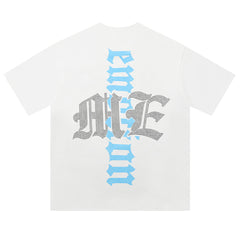 MIXED EMOTION White “Angel” Rhinestone Tee