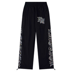 MIXED EMOTION Colored Rhinestones Pants