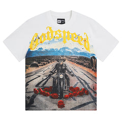 Godspeed Skeletons Knight Rose T-Shirts #3011