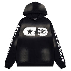 Hellstar Studios Logo Printed Zip Hoodie