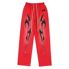 Hellstar Studios Logo Red Flame Sweatpant
