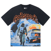 Godspeed War Flame Car T-Shirts #1006