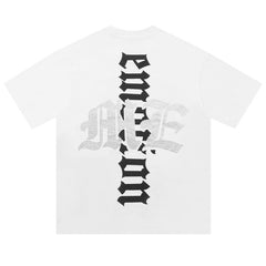 MIXED EMOTION Cream “Beach” Rhinestone Tee