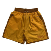 RHUDE Colorblock Embroidered Letters Shorts