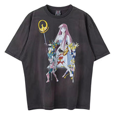 Saint Michael × Saint Seiya Short Sleeve T-Shirt