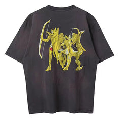 Saint Michael × Saint Seiya Short Sleeve T-Shirt
