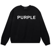Purple Brand Logo Letter Sweatshirts