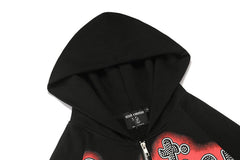 MIXED EMOTION Black “Rhinestone” Hoodie