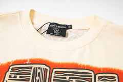 MIXED EMOTION Cream ‘Art Club’ Long Sleeve Tee