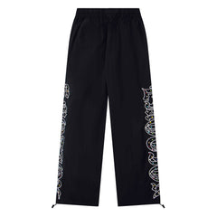 MIXED EMOTION Colored Rhinestones Pants